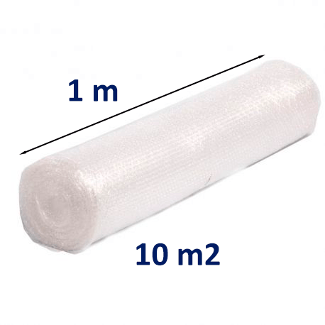 BOXPACKING, Plastico Burbujas Embalaje, 50 cm ancho x 50 metros de largo, Rollo de Papel Burbujas Embalaje Mudanza